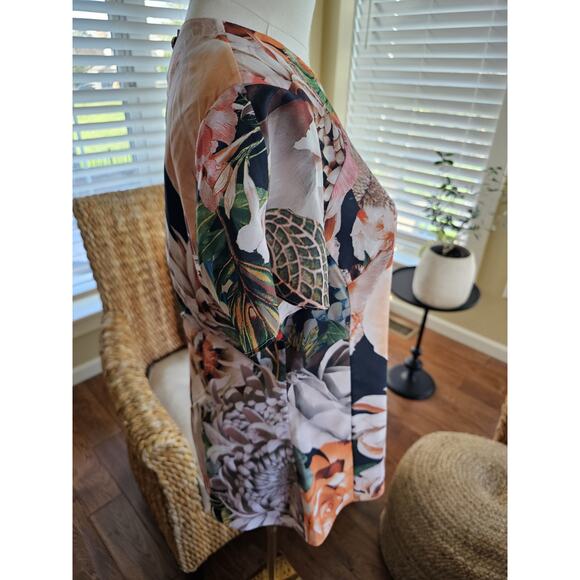 Ted Baker London Floral Blouse Women's Size M Bohemian City - Picture 4 of 9